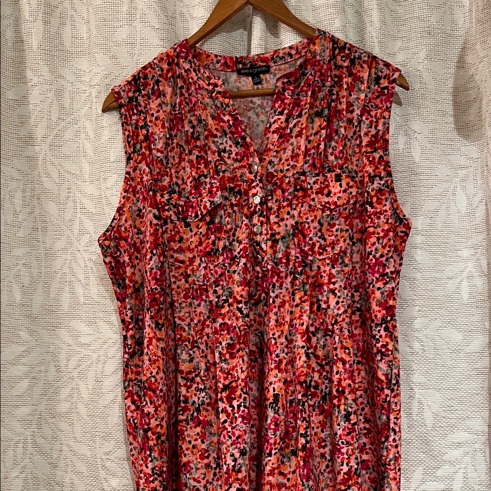 Ava & Grace Multicolor Floral Blouse